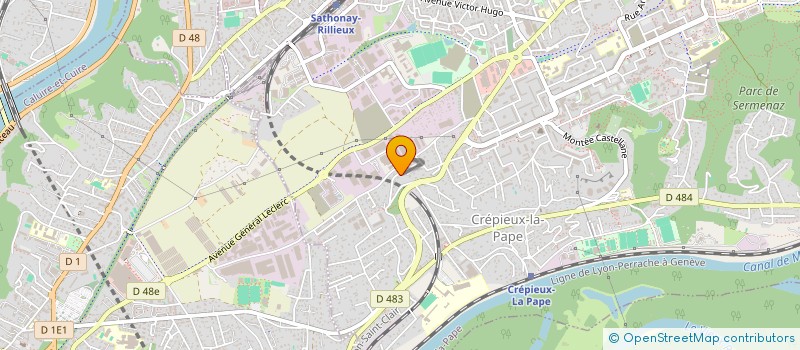 localisation de l'entreprise FINANCIERE CREPIEUX BRUYERES  RILLIEUX-LA-PAPE