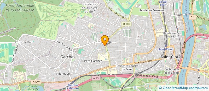 localisation de l'entreprise FINANCIERE CRESCENDO à GARCHES