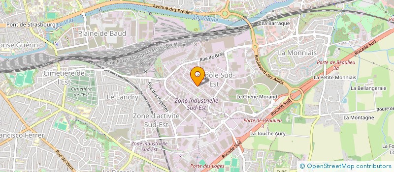 localisation de l'entreprise FINANCIERE CRYS  CESSON-SEVIGNE