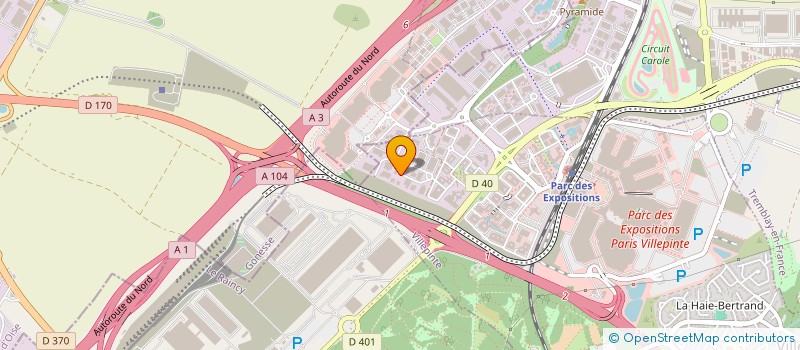 localisation de l'entreprise FINANCIERE CZC à VILLEPINTE