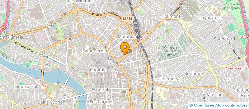 localisation de l'entreprise FINANCIERE D.A.  TOULOUSE