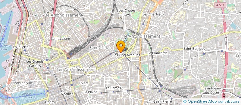 localisation de l'entreprise FINANCIERE D'AILLAUD DE CASENEUVE à MARSEILLE