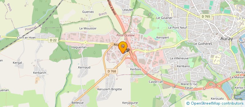 localisation de l'entreprise FINANCIERE D'ALRE à AURAY
