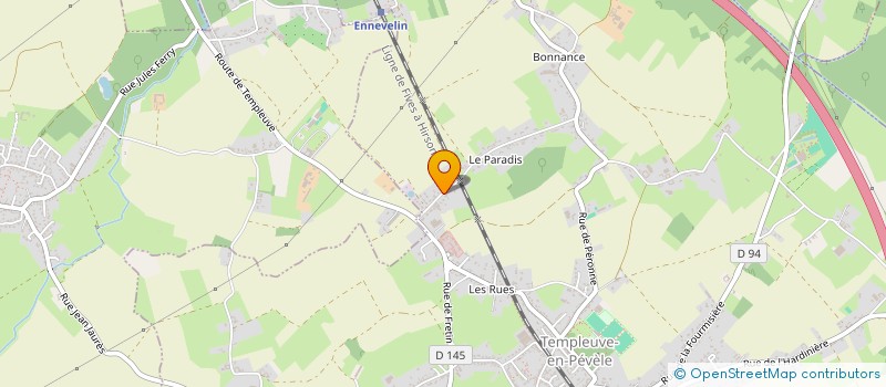 localisation de l'entreprise FINANCIERE D'ALVATH  TEMPLEUVE-EN-PEVELE