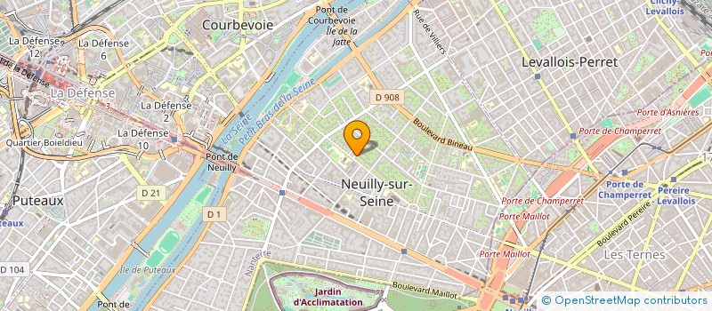localisation de l'entreprise FINANCIERE D ARGENSON à NEUILLY-SUR-SEINE