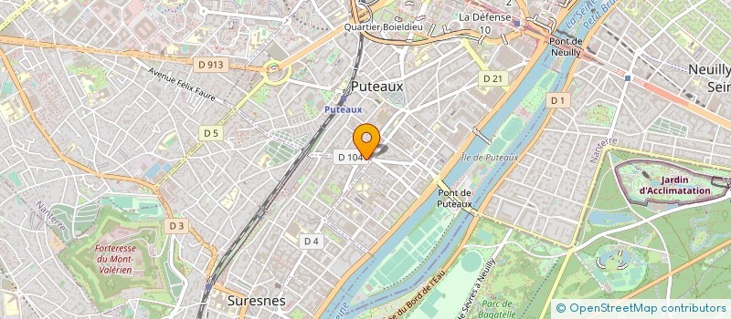localisation de l'entreprise FINANCIERE D'AUJOURD'HUI à SURESNES