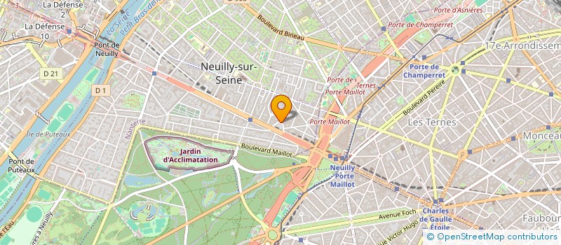 localisation de l'entreprise FINANCIERE D IENA à NEUILLY-SUR-SEINE