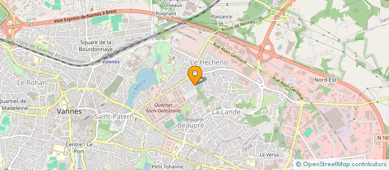localisation de l'entreprise FINANCIERE D'ILUR à VANNES