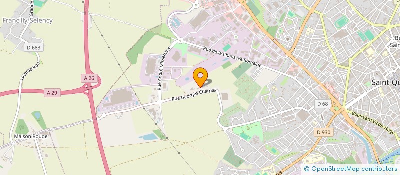 localisation de l'entreprise FINANCIERE D'INVESTISSEMENT ET DE PATRIMOINE POUR L'AUDIT ET LE CONSEIL à SAINT-QUENTIN