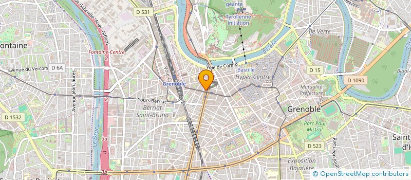 localisation de l'entreprise FINANCIERE D'INVESTISSEMENTS CIMENTIERS  GRENOBLE