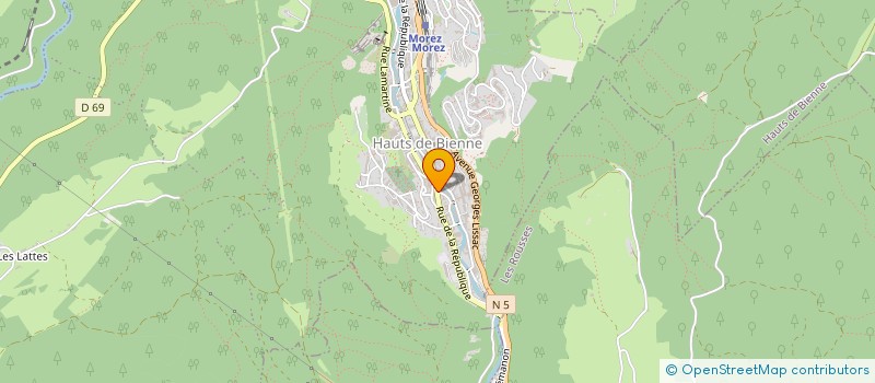 localisation de l'entreprise FINANCIERE D'OPTIQUE LUNETTERIE à HAUTS DE BIENNE