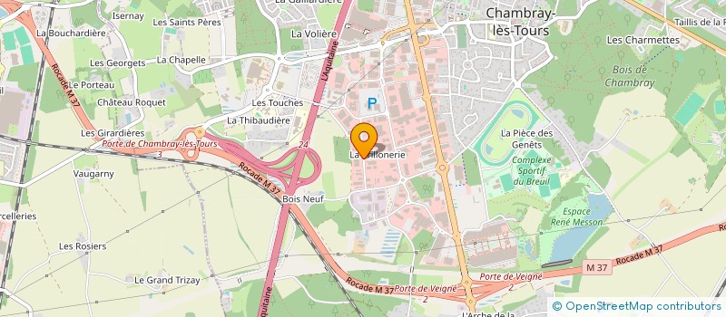 localisation de l'entreprise FINANCIERE DA COSTA  CHAMBRAY-LES-TOURS