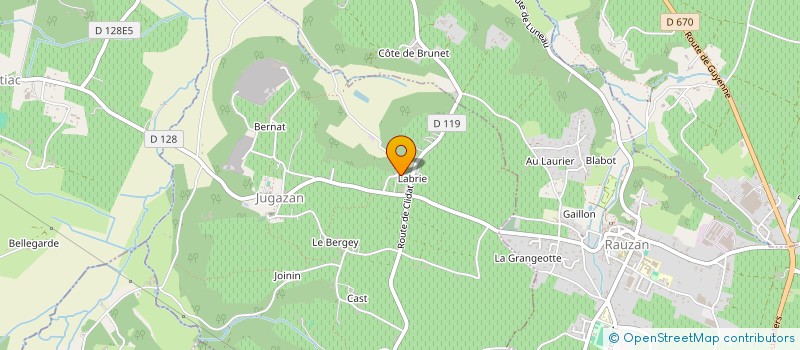 localisation de l'entreprise FINANCIERE DAMAS  JUGAZAN