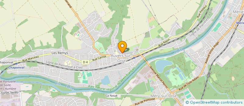 localisation de l'entreprise FINANCIERE DAUBIGNY  AUVERS-SUR-OISE