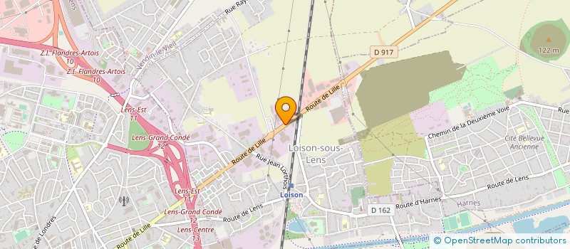 localisation de l'entreprise FINANCIERE DAUTHIEU à LOISON-SOUS-LENS