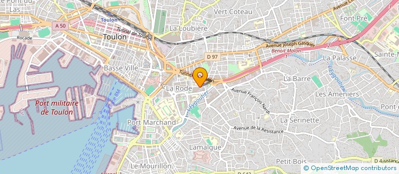 localisation de l'entreprise FINANCIERE DAVID à TOULON