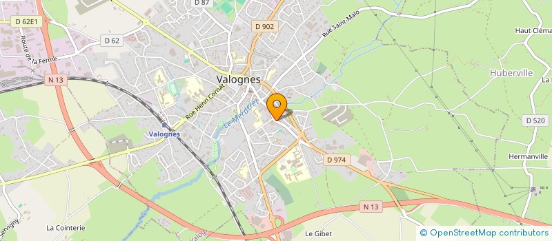 localisation de l'entreprise FINANCIERE DB  VALOGNES