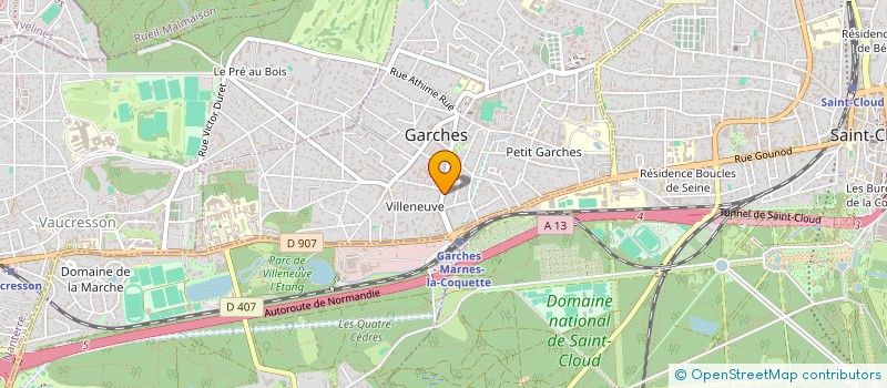 localisation de l'entreprise FINANCIERE DE BEAUSOBRE à GARCHES