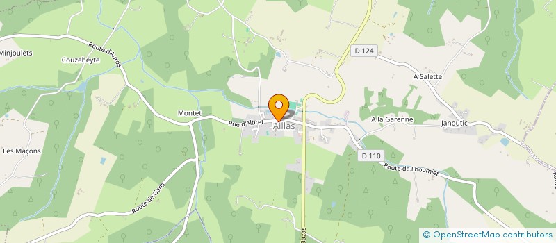 localisation de l'entreprise FINANCIERE DE BIRAS LAGARDE  AILLAS