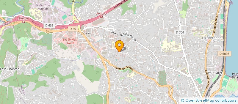 localisation de l'entreprise FINANCIERE DE BRETEUIL à ANTIBES