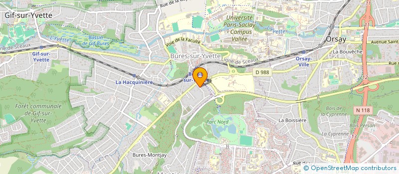 localisation de l'entreprise FINANCIERE DE BURES à BURES-SUR-YVETTE