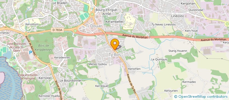 localisation de l'entreprise FINANCIERE DE CORNOUAILLE  QUIMPER