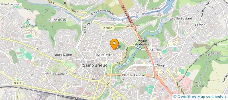 localisation de l'entreprise FINANCIERE DE DEVELOPPEMENT à SAINT-BRIEUC