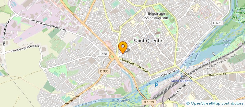 localisation de l'entreprise FINANCIERE DE DEVELOPPEMENT - FDD à SAINT-QUENTIN