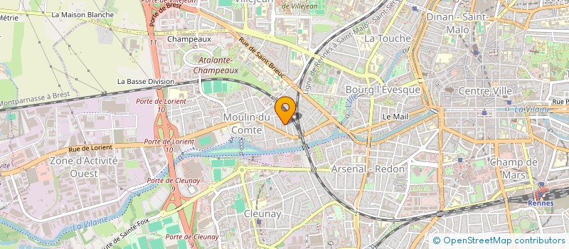 localisation de l'entreprise FINANCIERE DE KERHOSTIN  RENNES