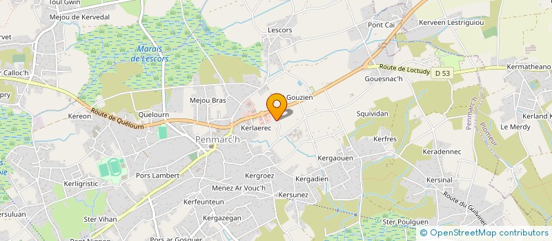 localisation de l'entreprise FINANCIERE DE KERLAND  PENMARCH