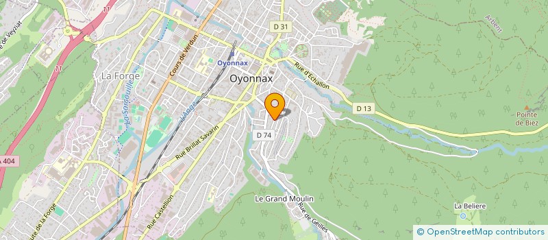 localisation de l'entreprise FINANCIERE DE L'AIN à OYONNAX