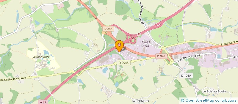 localisation de l'entreprise FINANCIERE DE L'ERDRE ET DU YON à LA ROCHE-SUR-YON