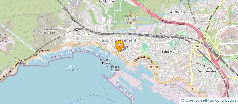 localisation de l'entreprise FINANCIERE DE L'EREVINE  MARSEILLE 16