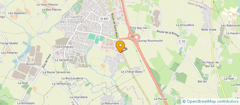 localisation de l'entreprise FINANCIERE DE LA CHAPELLE à LA CHAPELLE-DES-FOUGERETZ