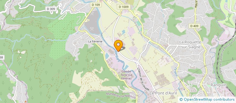 localisation de l'entreprise FINANCIERE DE LA SIAGNE à LA ROQUETTE-SUR-SIAGNE
