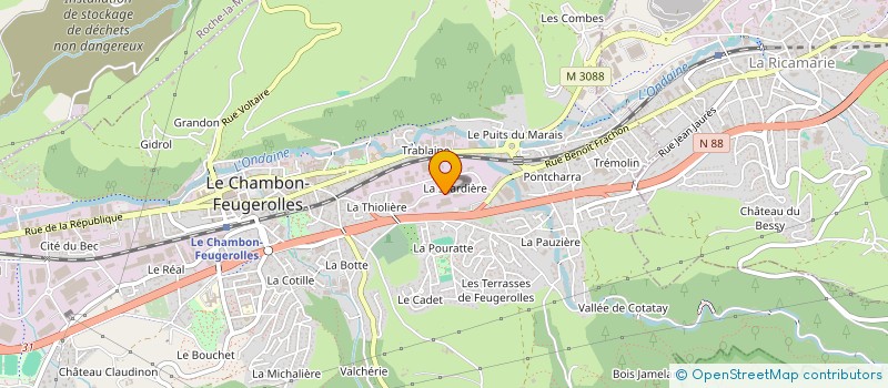 localisation de l'entreprise FINANCIERE DE LA SILARDIERE  LE CHAMBON-FEUGEROLLES