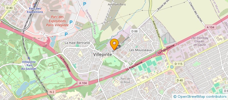 localisation de l'entreprise FINANCIERE DE LESQUIN à VILLEPINTE