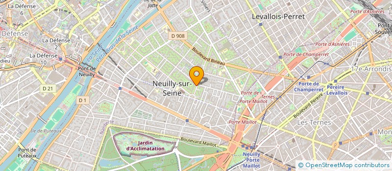 localisation de l'entreprise FINANCIERE DE MARLY à NEUILLY-SUR-SEINE