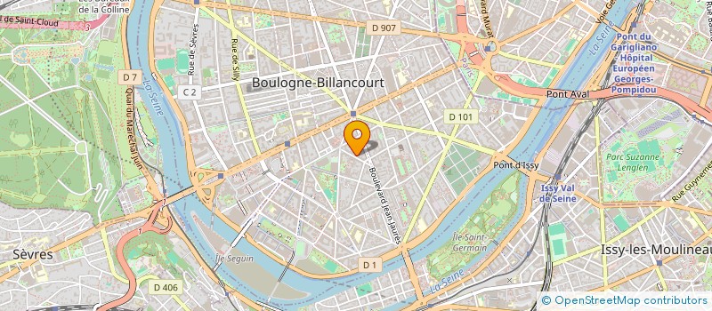 localisation de l'entreprise FINANCIERE DE MERINDOLLES à BOULOGNE-BILLANCOURT
