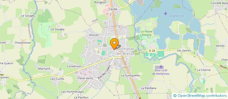 localisation de l'entreprise FINANCIERE DE MONTREVEL  MONTREVEL-EN-BRESSE