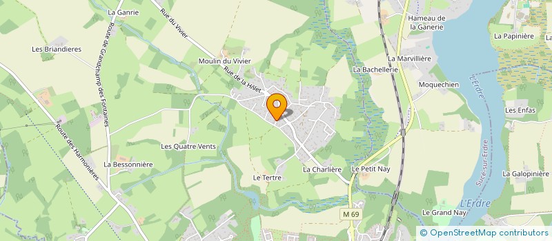 localisation de l'entreprise FINANCIERE DE MOULINE à LA CHAPELLE-SUR-ERDRE