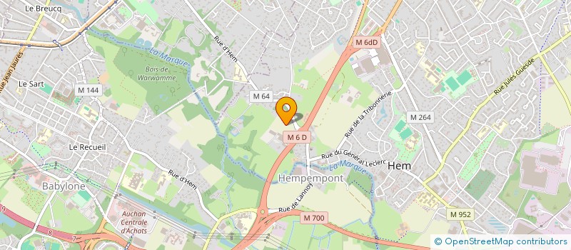 localisation de l'entreprise FINANCIERE DE PEM  HEM