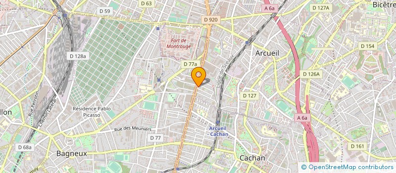 localisation de l'entreprise FINANCIERE DE RECOUVREMENT FINREC  ARCUEIL