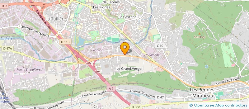 localisation de l'entreprise FINANCIERE DE RUDAVEN à LES PENNES-MIRABEAU