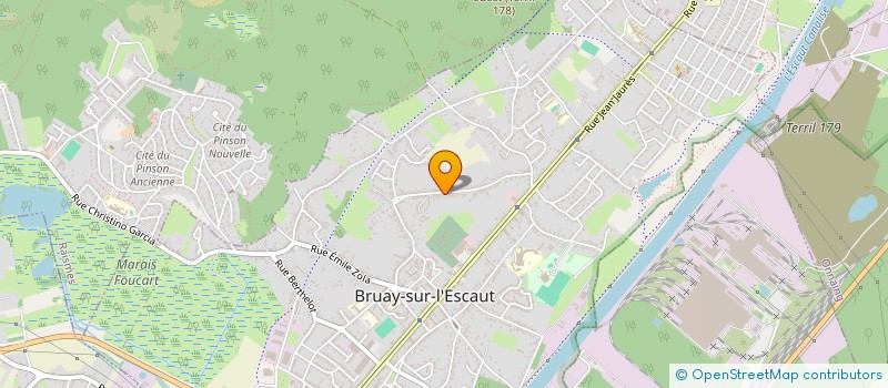 localisation de l'entreprise FINANCIERE DE TRANSPORT MILOT  BRUAY-SUR-L'ESCAUT