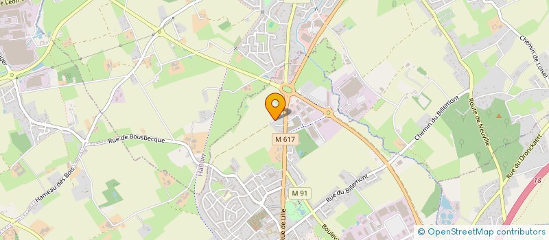 localisation de l'entreprise FINANCIERE DELHOUTE à RONCQ