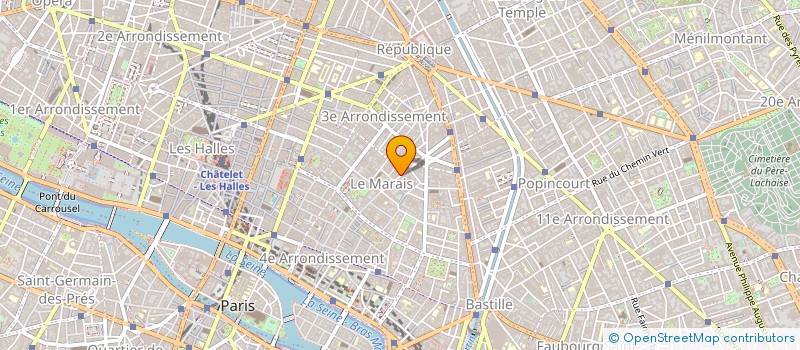 localisation de l'entreprise FINANCIERE DEMETER  PARIS