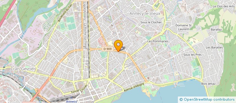 localisation de l'entreprise FINANCIERE DES ALPES à ANNECY