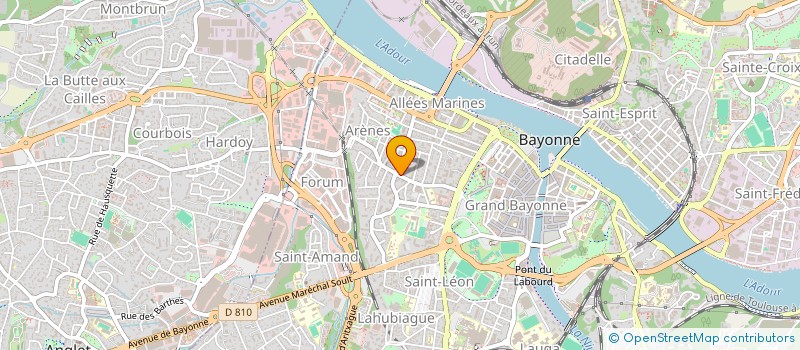 localisation de l'entreprise FINANCIERE DES ARTS à BAYONNE