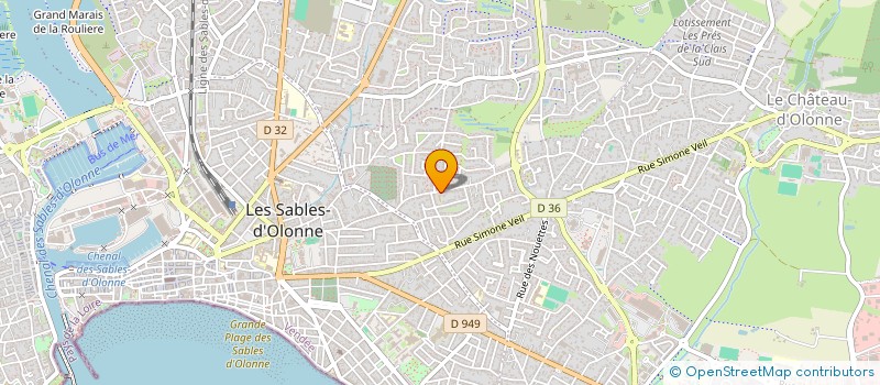 localisation de l'entreprise FINANCIERE DES AVRAIS à LES SABLES D'OLONNE
